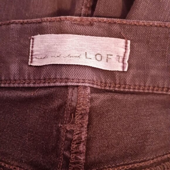 Ann Taylor LOFT Modern Skinny Ankle Jeans Sz 8/29 Dark Purple Stretch Denim - Picture 8 of 9